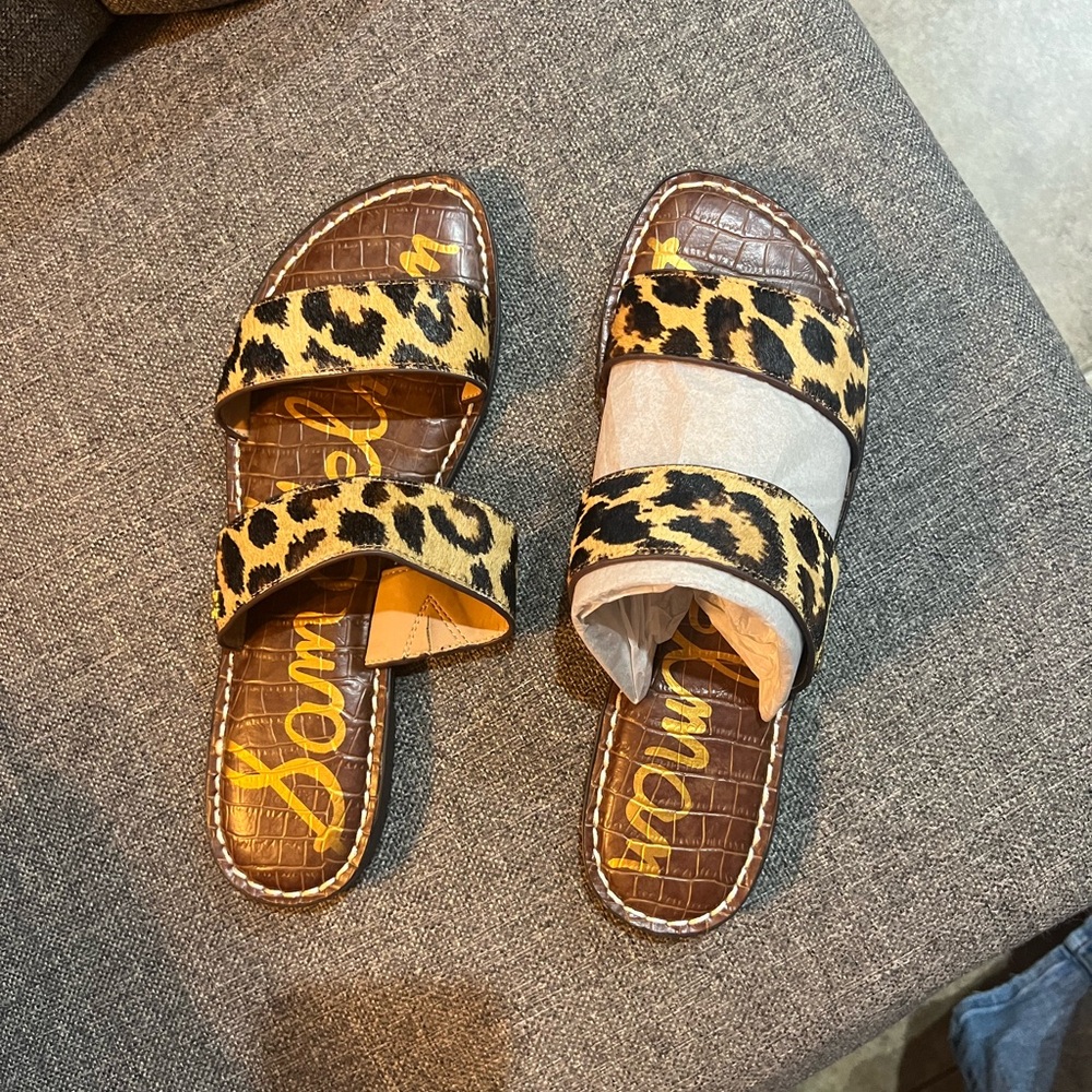 Sam Edelman Animal Print Slide Sandals